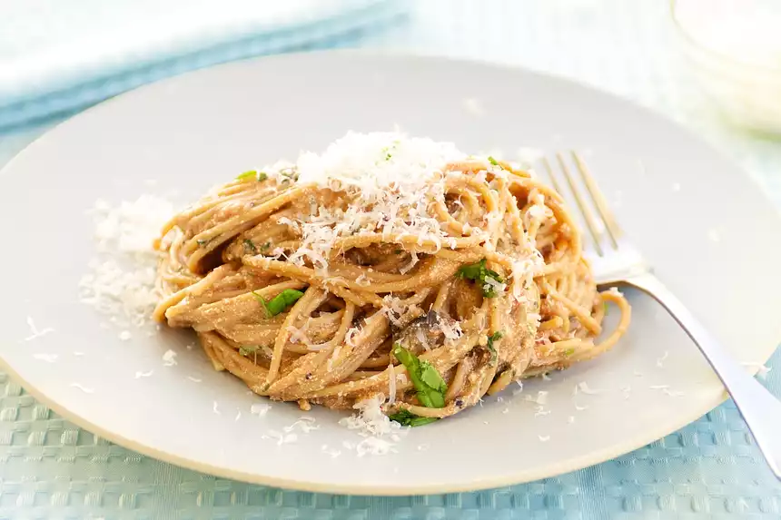 Spaghetti with Tomato Ricotta Sauce