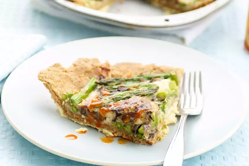 Asparagus and Gruyere Pie