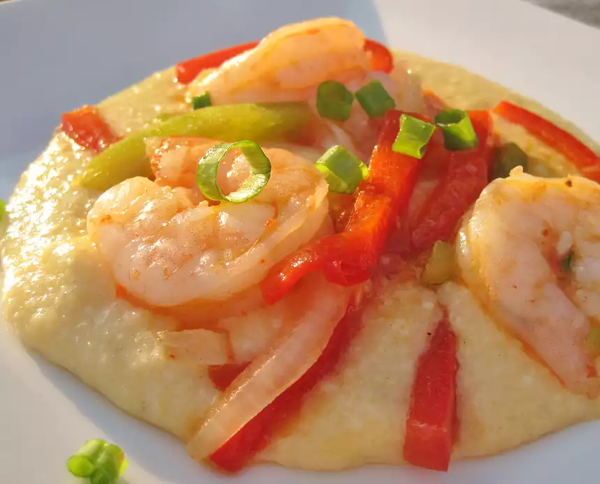 Sauteed Shrimp with Grits
