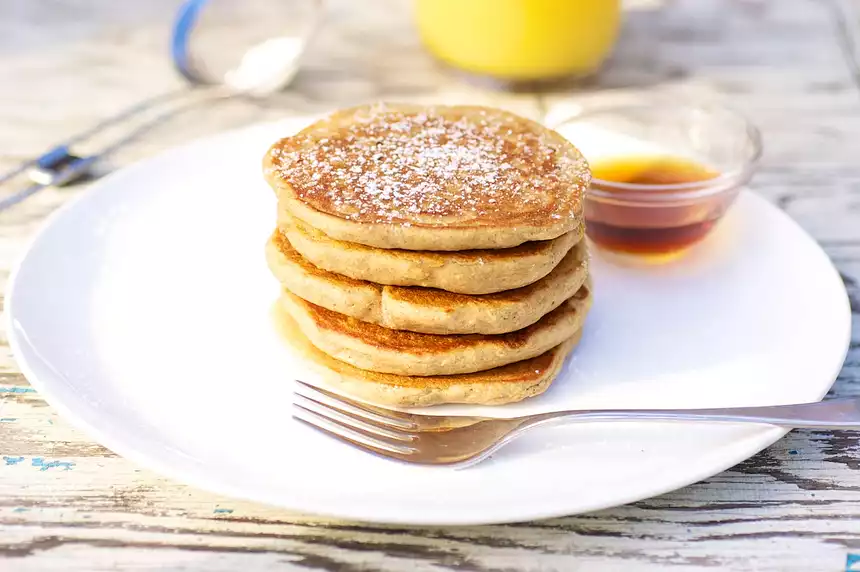 Whole Wheat Pumpkin Pancakes for Two
