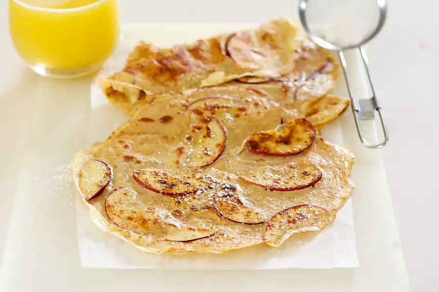 Apple Whole Wheat Crepes