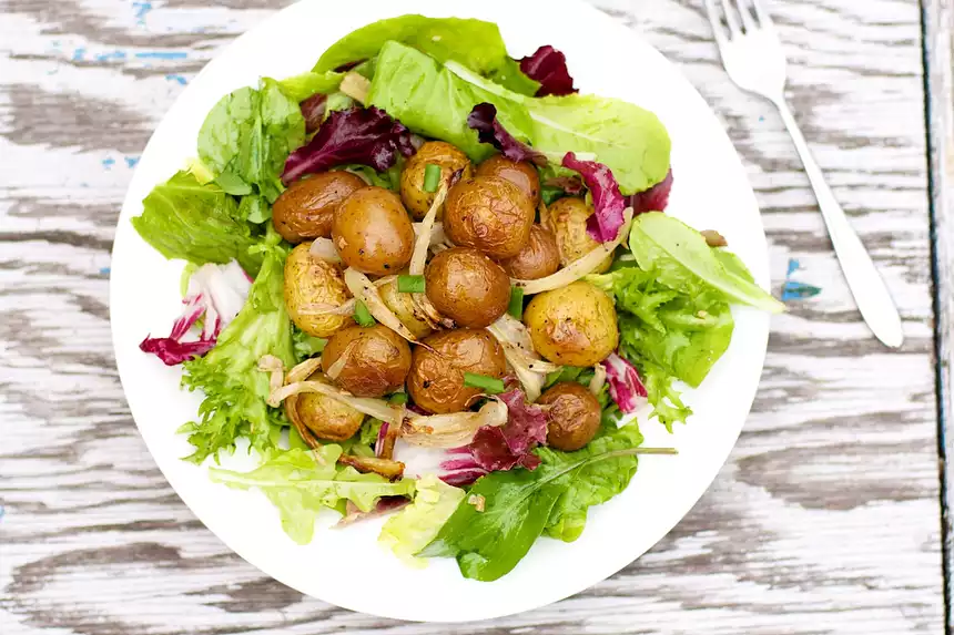 Charred New Potato and Fennel Salad