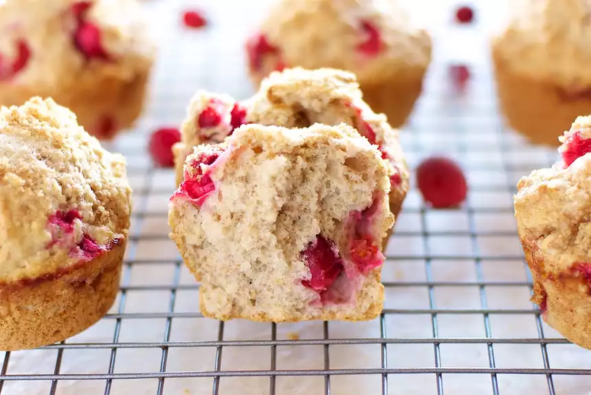 Best Cranberry Muffins (Healthier Version)