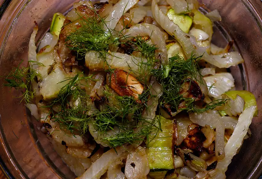 Roasted Squash and Fennel with Thyme