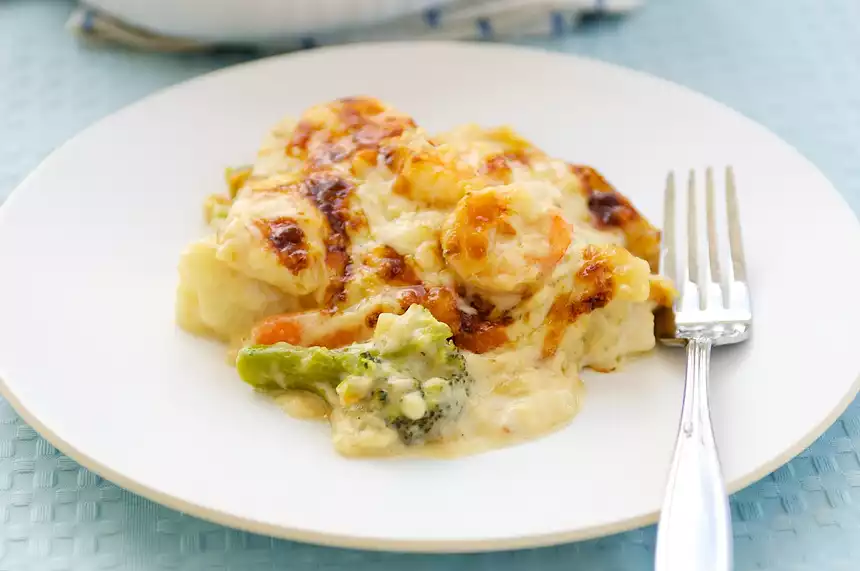 Broccoli Shrimp Lasagna