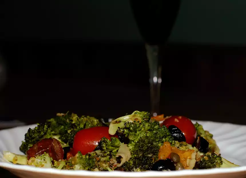 Roasted Broccoli and Tomatoes