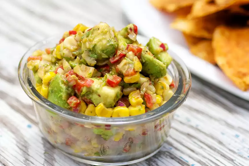 Avocado, Roasted Corn, and Cilantro Salsa