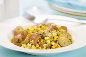 Dilled Potato and Grilled Corn Salad