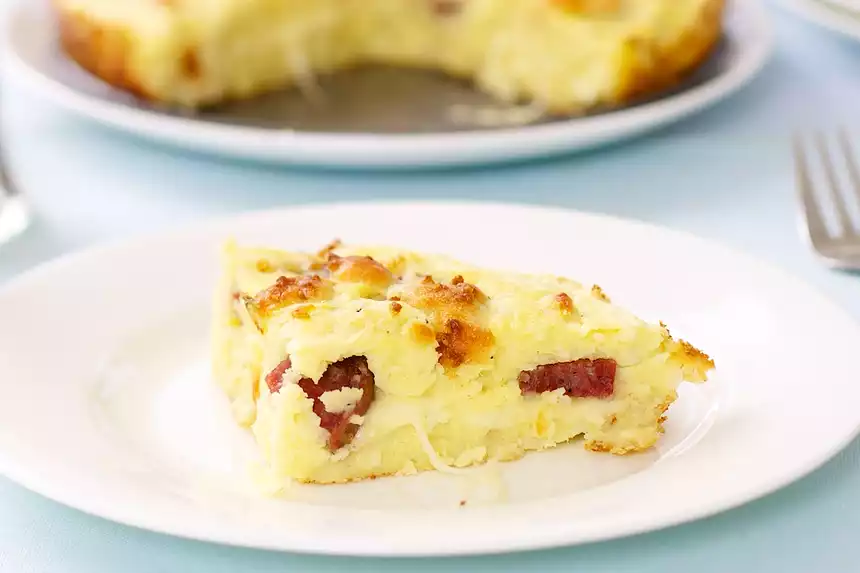 Potato Salami Cake