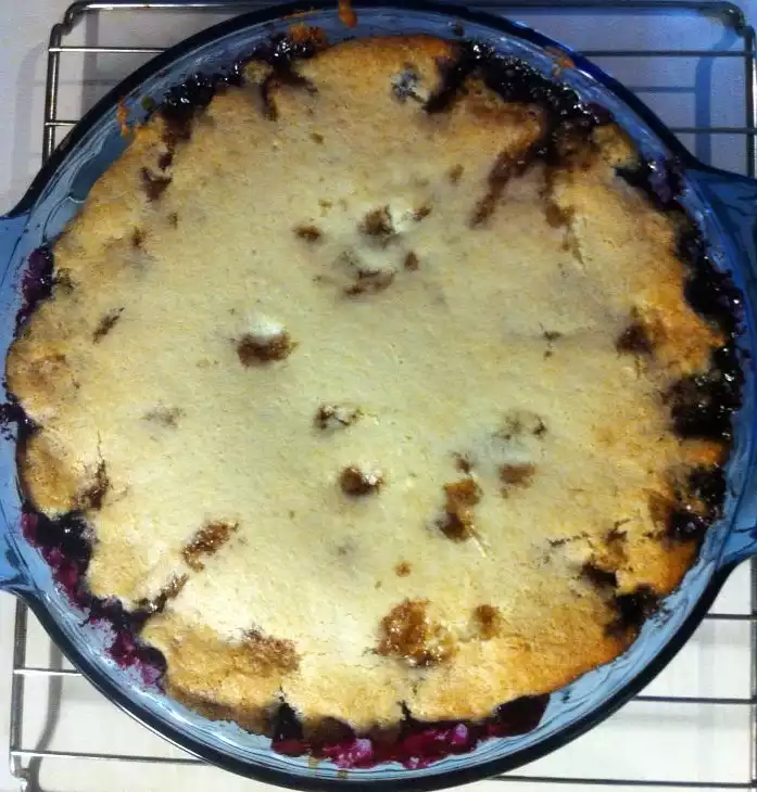 Impossible Blueberry Pie