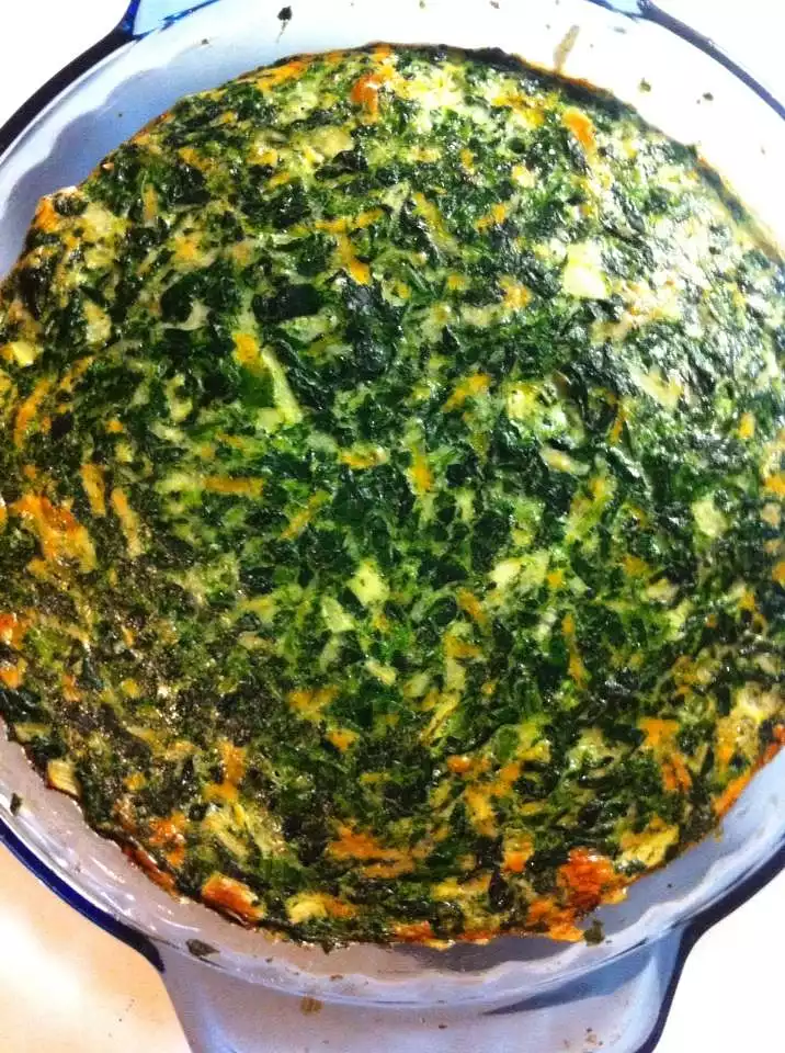 Impossible Crustless Spinach Quiche