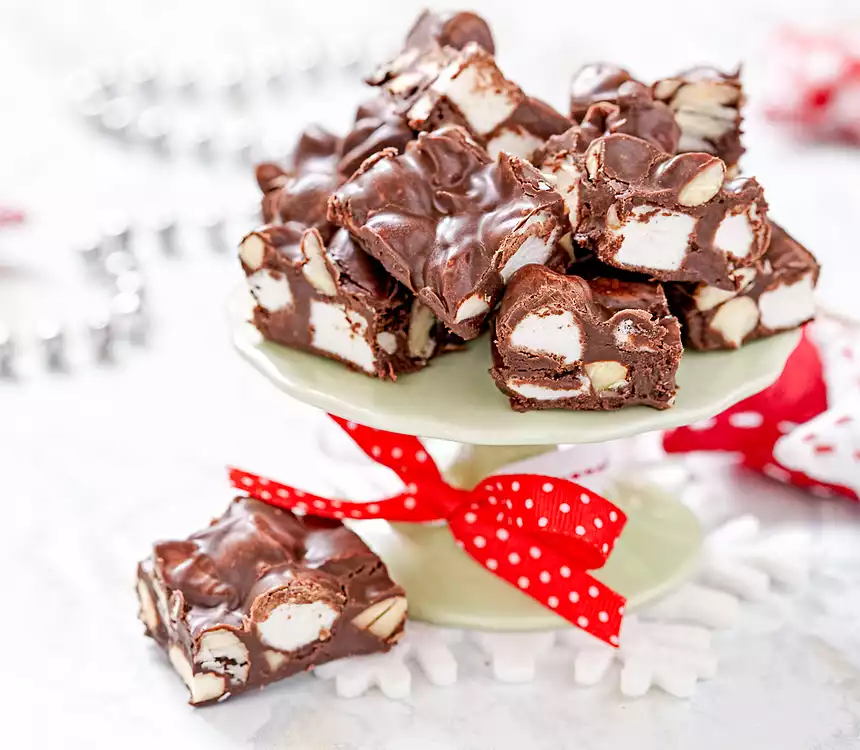 Classic Rocky Road Brownies