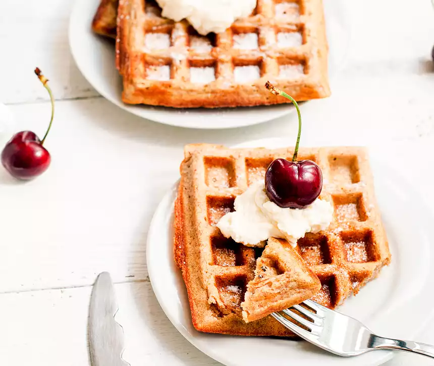 Berrie Good Waffles (Whole Wheat Waffles)