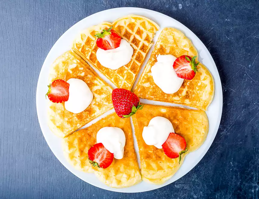 Norwegian Heart-Shaped Waffles