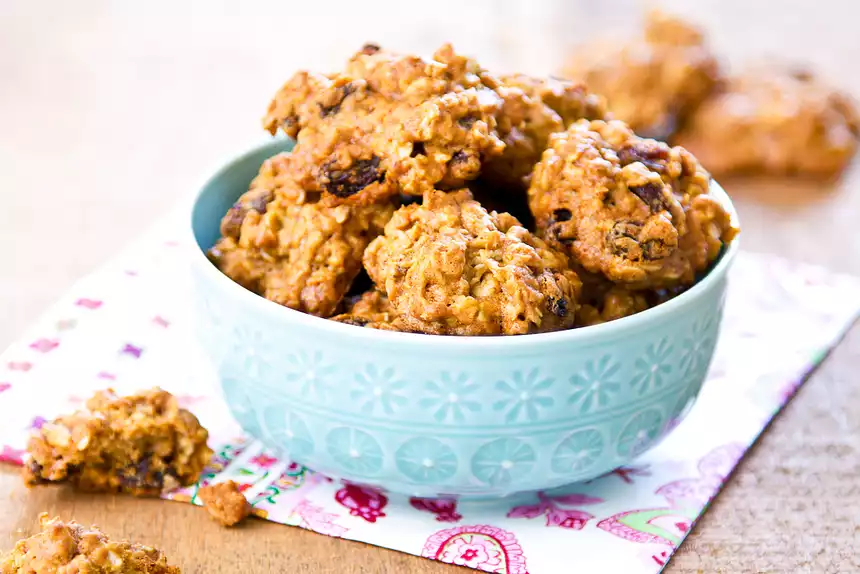 Cinnamon Applesauce Oatmeal Fat-free Cookies