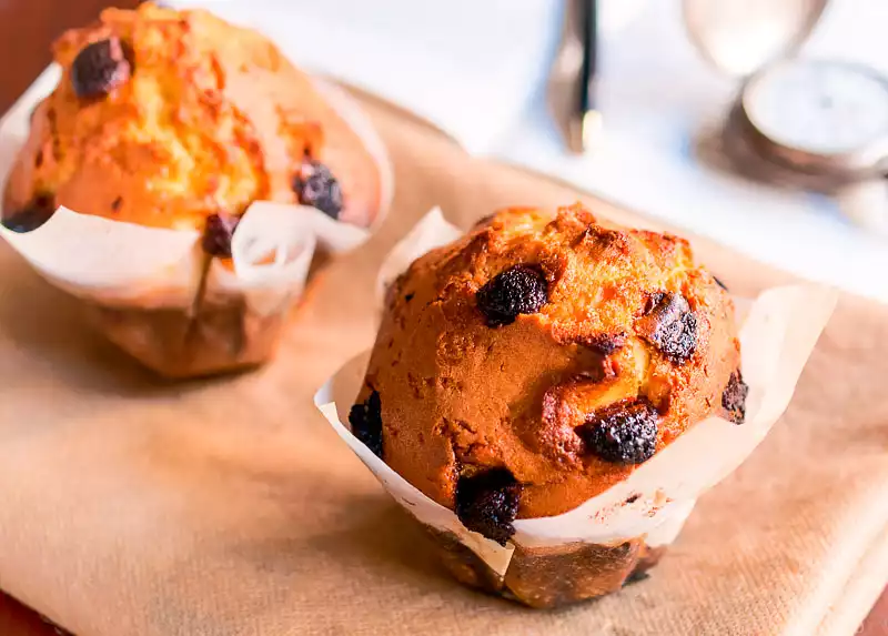 100% Whole Wheat Cranberry Nut Muffins