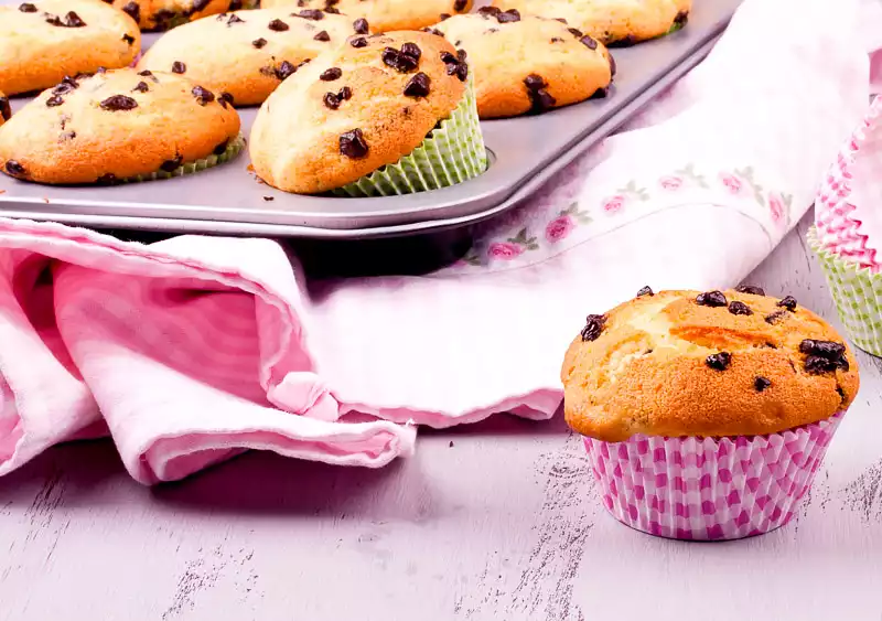 Quick Bread Cinnamon Chocolate Chip Muffins