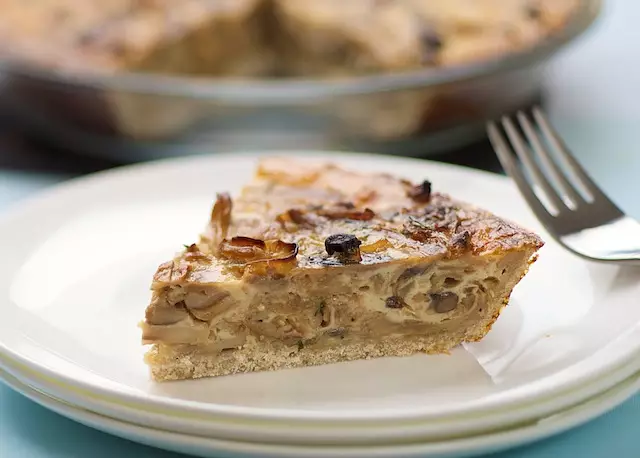 Caramelized Onion, Mixed Mushroom and Gruyere Pie Recipe