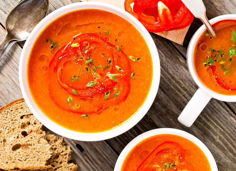 Roasted Red Bell Pepper Soup