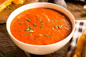 Refreshing Tomato and Basil Soup