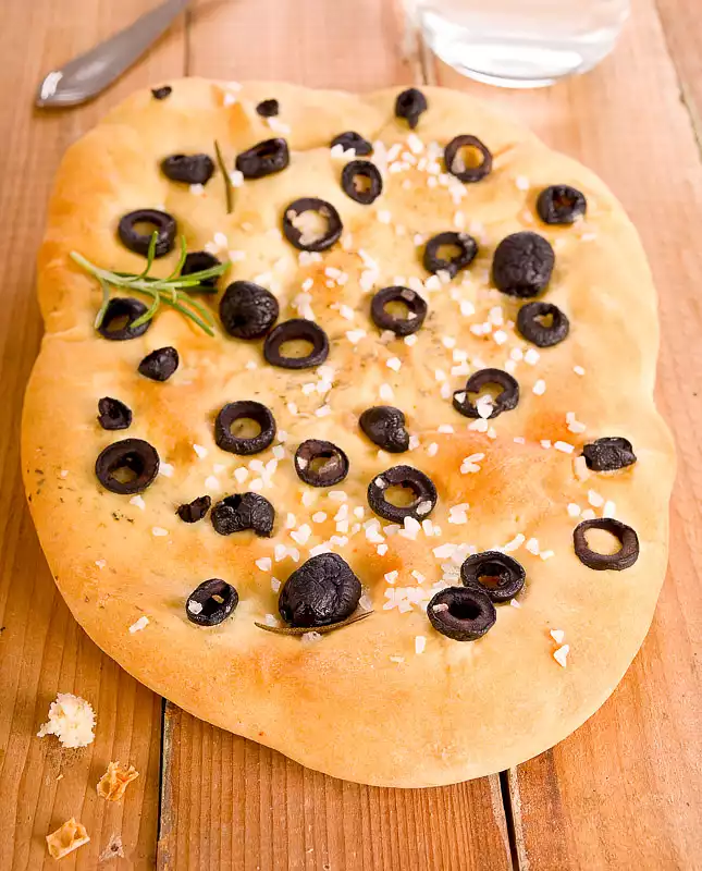 Black Olive and Sea Salt Focaccia