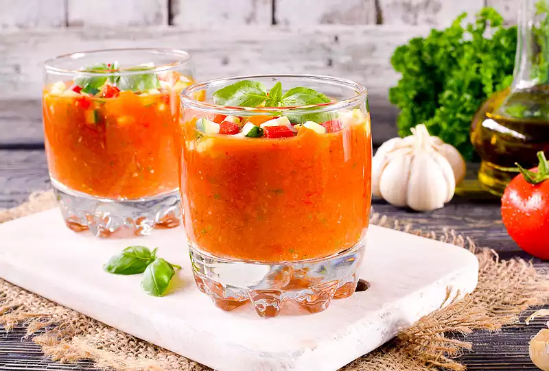 Chilled Sonoma Tomato Vegetable Soup