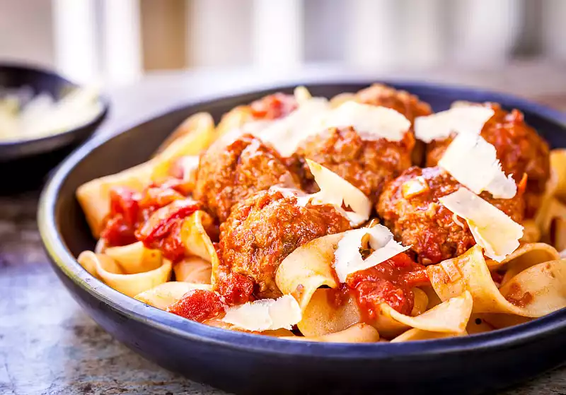 Italian Meatballs-Pasta Machine