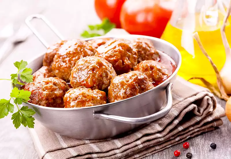 Meatballs and a Sauce