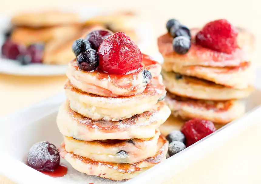 Blueberry-Ricotta Pancakes