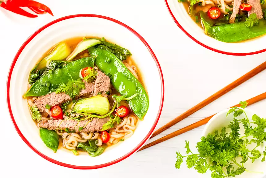 Asian Beef and Noodle Soup
