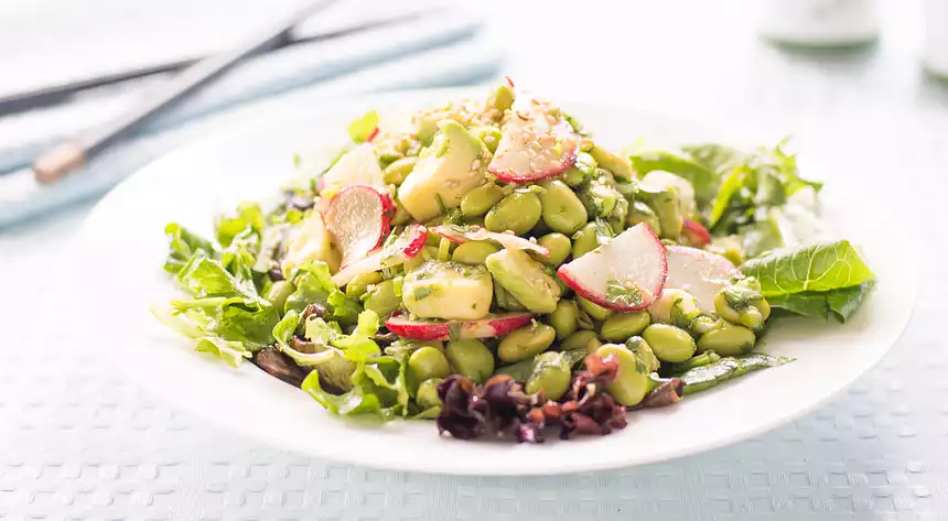 Avocado, Radish and Edamame Salad 