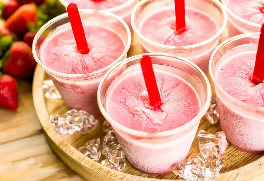 Strawberry-Yogurt Popsicles