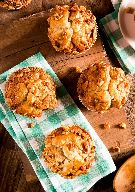 Yummy Banana Walnut Muffins