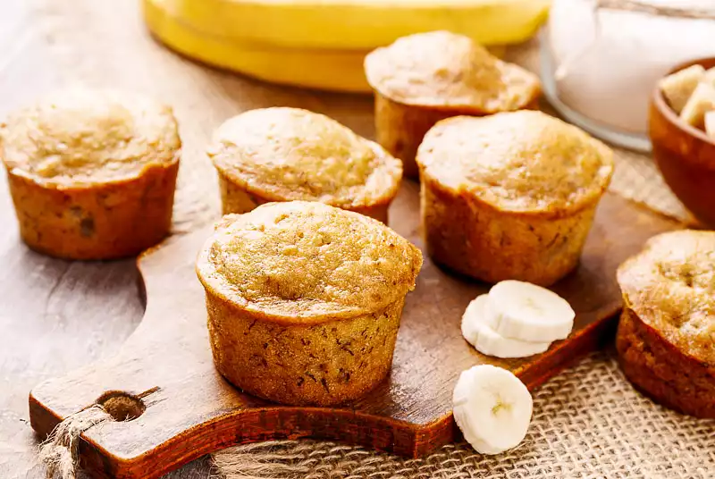 Fat Free Breakfast Banana Muffins