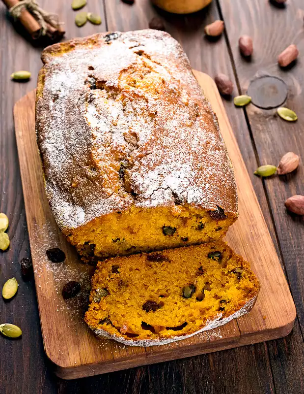 Nutty Moist Pumpkin Bread