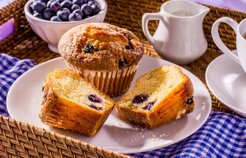 Breakfast Blueberry or Cherry Muffins