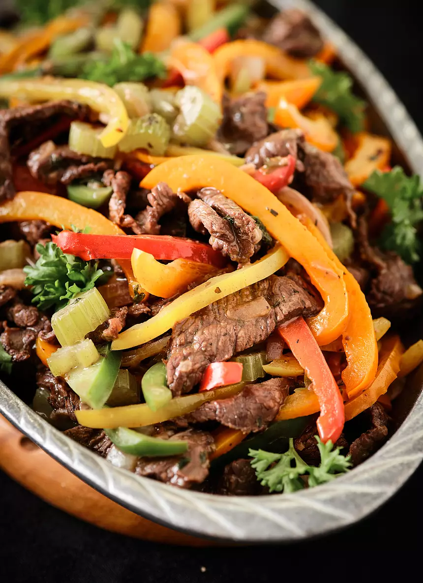 Beef and Vegetables in Red Wine Sauce