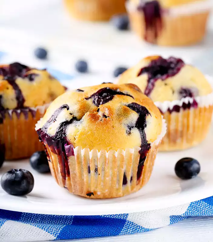 Mile High Blueberry Muffins