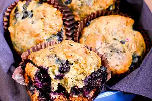 Best Blueberry and Maple Syrup Muffins
