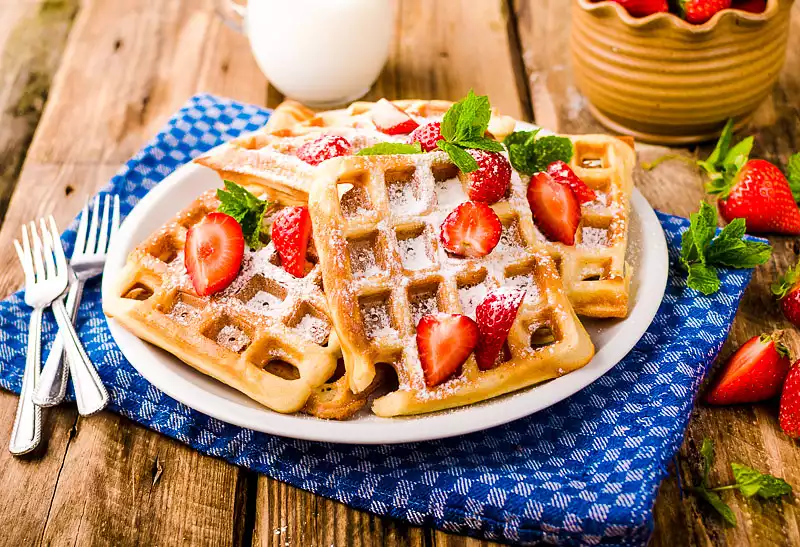 Breakfast Citrus Waffles