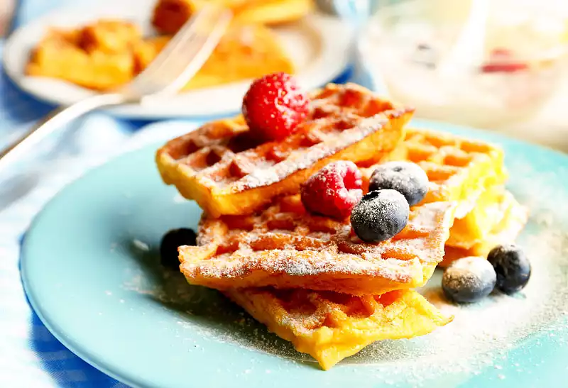 Wholegrain Waffles with Flaxseeds Recipe
