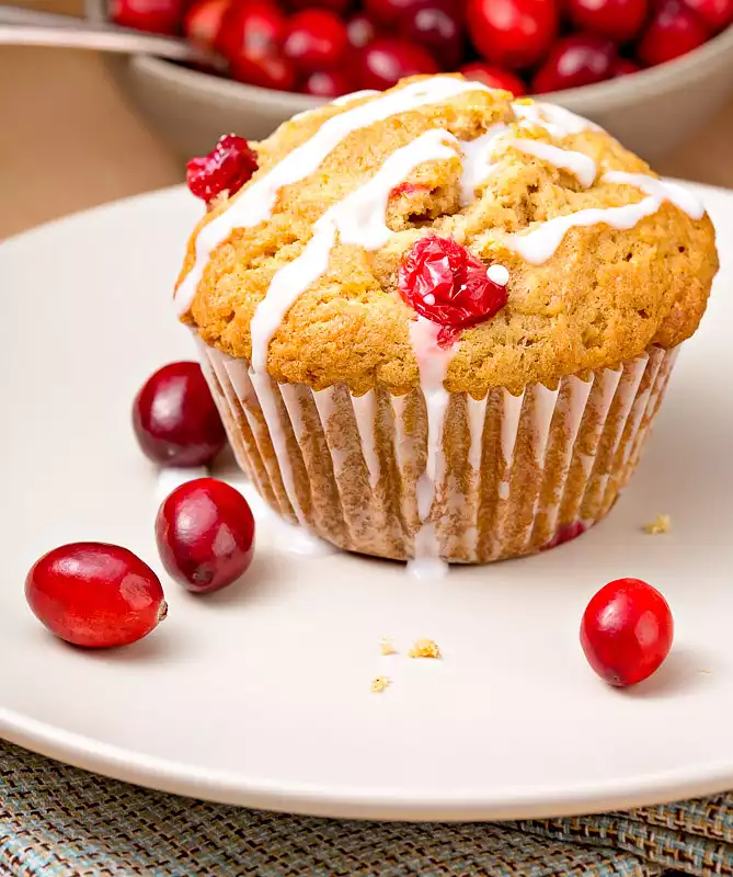 Buttermilk Cranberry Cornmeal Muffins