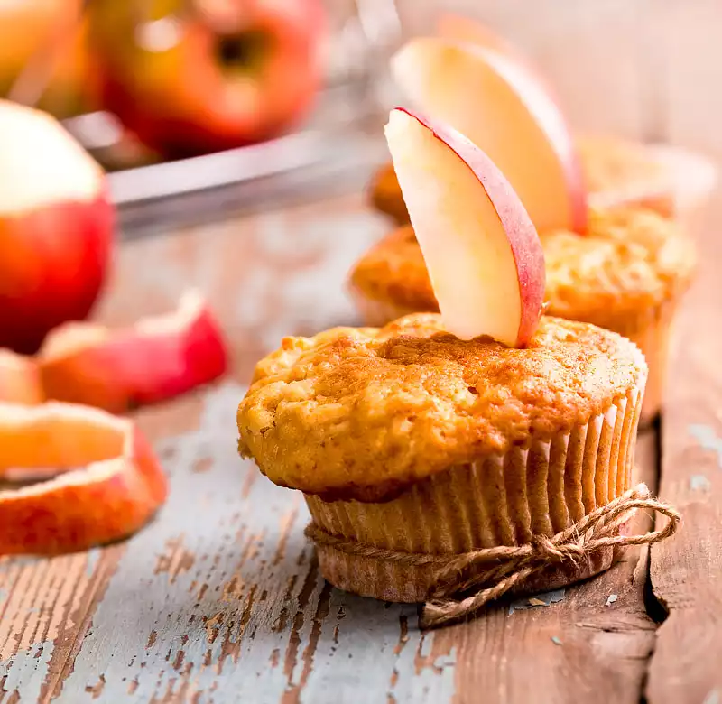 Apple Bran Spice Muffins