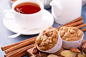 Apple Walnut Crumb Muffins