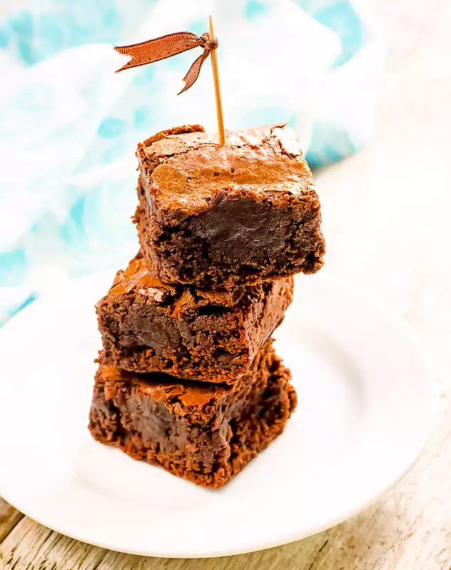 Triple-Chocolate Fudge Brownies