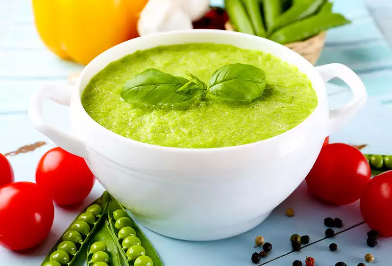 Cold Minted Pea Soup