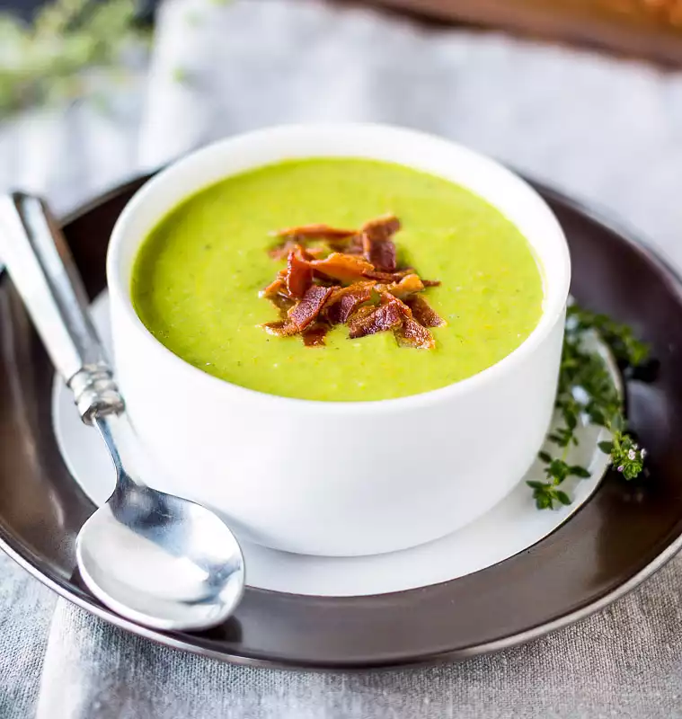 Minted Split and Fresh Pea Soup