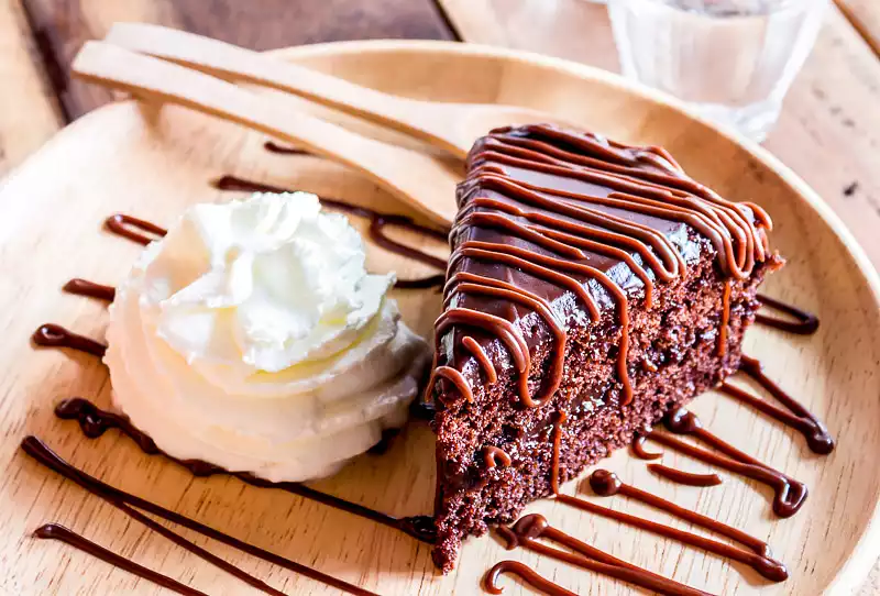 Ganache-Filled Devil's Food Cake