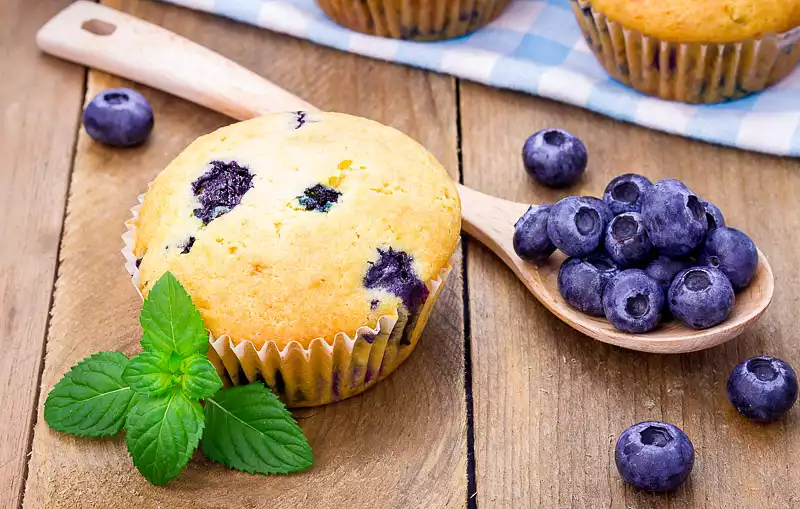 Almost Whole Wheat Lemon and Berry Muffins