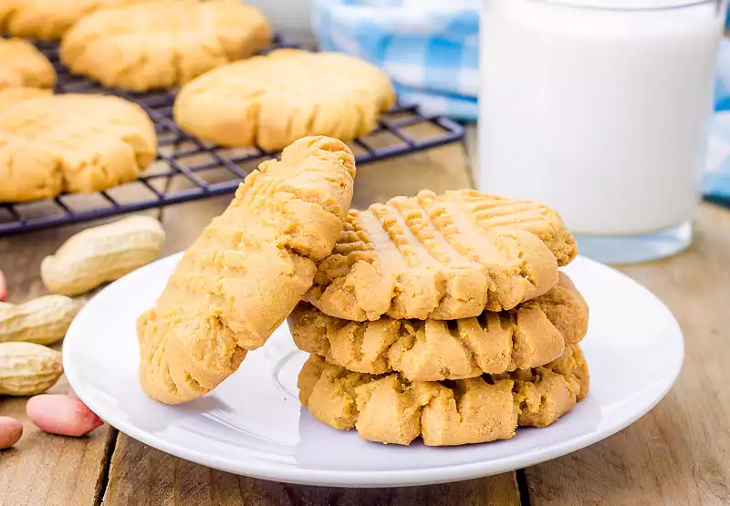Homemade Slice and Bake Peanut Butter Cookies
